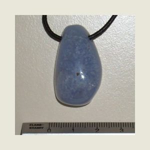Chalcedoon blauw veterhanger