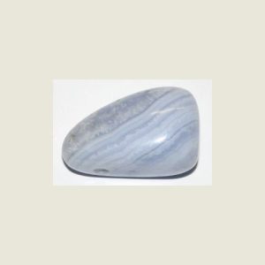 Chalcedoon blauw veterhanger